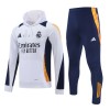 Real Madrid Hoodie Felpe da Allenamento 2024-25 Bianca per Uomo